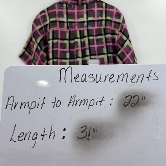 Vintage Summa Mens 100% Silk Button Down Shirt Size L Pink 90s Geometric Retro - Picture 6 of 6